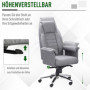 Ergonomisk Kontorsstol med Armstöd Ljusgrå