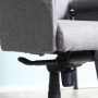 Ergonomisk Kontorsstol med Armstöd Ljusgrå