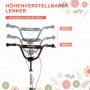 Sparkcykel - Skoter med Luftgummi Däck Ø40 cm Vit Svart