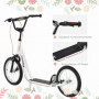 Sparkcykel - Skoter med Luftgummi Däck Ø40 cm Vit Svart