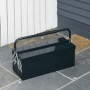 Verktygslåda 5-Fack Metall Mörkgrön 56 x 20 x 41 cm