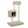 Klösträd med Katthus Beige 61 x 41 x 96 cm