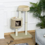 Klösträd med Katthus Beige 61 x 41 x 96 cm