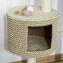 Klösträd med Katthus Beige 61 x 41 x 96 cm