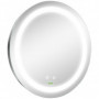 Rund Badrumsspegel med Belysning, Anti-fog Ø50 cm Silver