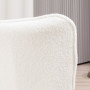 Fåtölj Teddy Fleece Modern Design Krämvit 71 x 77 x 102 cm