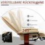 Relax Stol med Liggfunktion 360° Bas Läder Beige