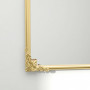 Väggspegel Stilren Guld 60 x 87 cm