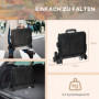 Shoppingvagn Hopfällbar Trappgående 65 kg Svart