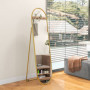 Golvspegel Oval Guld 40 x 160 cm