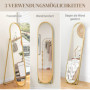 Golvspegel Oval Guld 40 x 160 cm