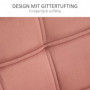 Stoppad Karmstol Eclipse Sammet Rosa