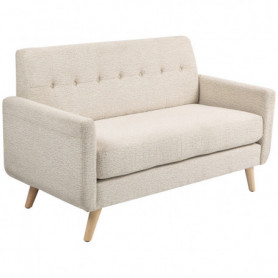 Bekväm Soffa 2-sits Beige Hudvänligt Serenity