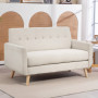 Bekväm Soffa 2-sits Beige Hudvänligt Serenity