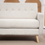 Bekväm Soffa 2-sits Beige Hudvänligt Serenity