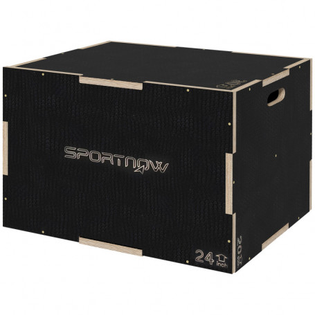 Plyoboxar / Jump Box 3 Höjder Robust Bokträ Svart