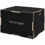 Plyoboxar / Jump Box 3 Höjder Robust Bokträ Svart