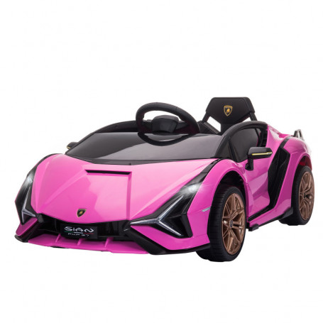 Elbil för Barn Lamborghini SIAN med Fjärrkontroll Rosa
