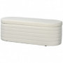 Sängbänk - Hallbänk Teddy Fleece Krämvit Oval 116 x 41 x 40,5 cm