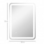 Badrumsspegel med Belysning Anti-dim 50 x 70 cm Silver