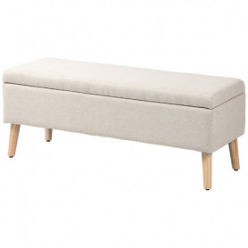 Sängbänk - Hallbänk med Förvaringsutrymme Linnelook 110 x 39 x 45 c...