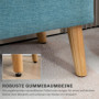 Sängbänk - Hallbänk med Förvaringsutrymme Linnelook 110 x 39 x 45 cm Blå