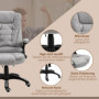 Ergonomisk Kontorsstol med Massage och Värme Vintage-Grå