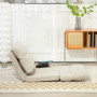 Golvstol med Sängfunktion 90° till 180° Beige Linne