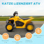 Elektrisk Mini-Fyrhjuling för Barn Caterpillar för 1,5 - 3 år