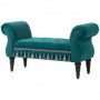 Stoppad Sängbänk Vintage Design 117 x 40 x 58 cm Grön