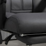 Kontorsstol med Massage, Värmefunktion, Fotstöd - Mörkgrå Mikrofiber