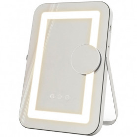 Sminkspegel med Förstoring, LED 3 Ljuslägen 31 x 41,5 cm Vit