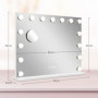 Hollywood Sminkspegel 15 LED Belysning 58 x 48 cm Vitram