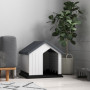 Hundhus Väderbeständig 62 x 61 x 60 cm Plast Grå/Vit