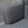 Gungstol med Fotpall Scandi Design Grå Linne