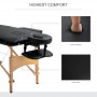 Massagebänk med Träben