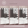 Hollywood Sminkspegel 15 LED Belysning 58 x 48 cm Vitram