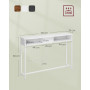 Konsolbord med Inbyggd Eluttag - 2 Fack Vit 120 x 25 x 81 cm