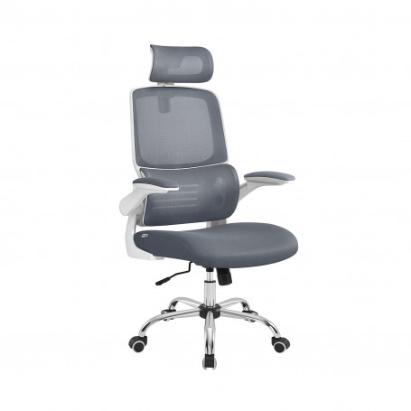 Ergonomisk Kontorsstol med Armstöd - Grå