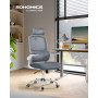 Ergonomisk Kontorsstol med Armstöd - Grå