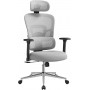 Ergonomisk Kontorsstol Mesh med Armstöd, upp till 150 kg - Grå
