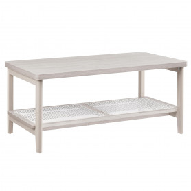 Soffbord Boho Rotting 2 Nivåer Beige 100 x 55 x 45 cm