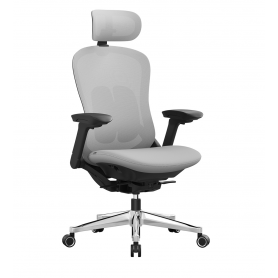 Ergonomisk Kontorsstol Lyx-Comfy 150 kg Mesh Grå