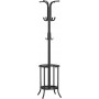 Tamburmajor med Paraplyställ 12 Krokar Svart 175 cm (H)