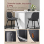 2-pack Barstolar - Sitthöjd 73 cm Konstläder Svart - Ergonomiskt ryggstöd