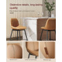 2-pack Barstolar Cascade Sitthöjd 73 cm Läder Brun
