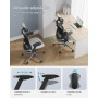 Ergonomisk Kontorsstol Lyx-Comfy 150 kg Mesh Grå