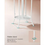Tamburmajor med Paraplyställ 12 Krokar Vit 175 cm (H)