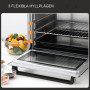 Miniugn 32 L, 3 Matlagningslägen / Brödrost / Pizzaugn 100°C-230°C Silver
