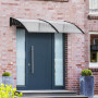 Entrétak Transparent 200 x 96 x 27 cm Svart